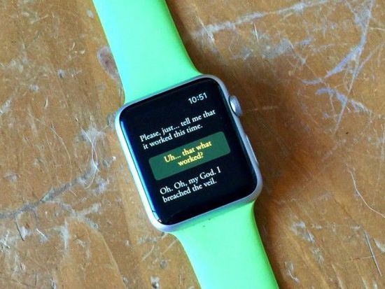 文字冒險游戲與Apple Watch將是天生一對？