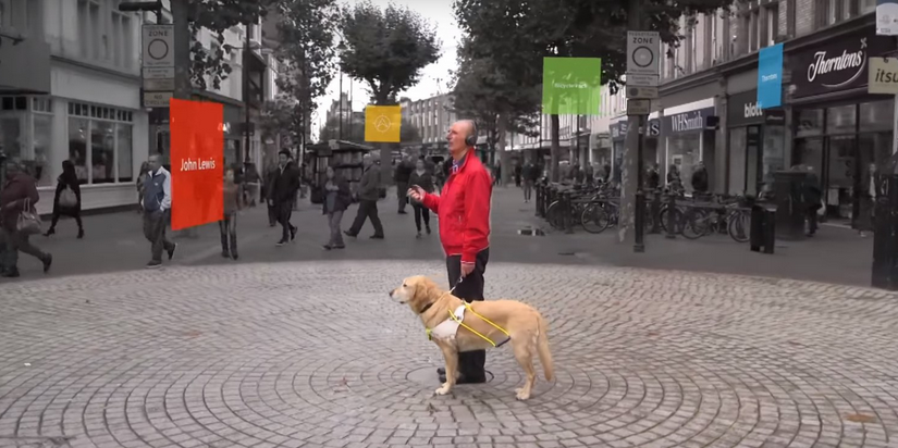 微軟的3D音頻技術，幫助弱視人群進行城市導航