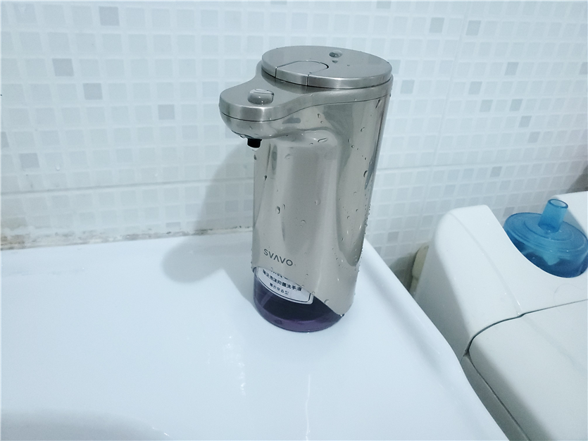 瑞沃智能感應洗手液機伸手即出，再也不怕細菌污染